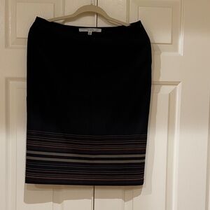 Studio M Classic Black Fall shades Pencil Skirt